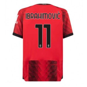AC Milan Zlatan Ibrahimovic #11 Thuis tenue Mensen 2023-24 Korte Mouw