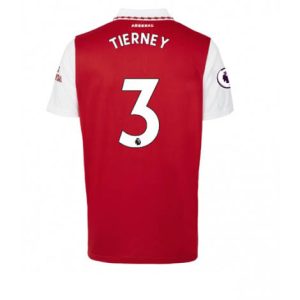 Arsenal Kieran Tierney #3 Thuis tenue Mensen 2022-23 Korte Mouw