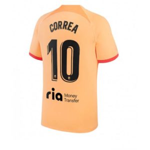 Atletico Madrid Angel Correa #10 Derde tenue Mensen 2022-23 Korte Mouw