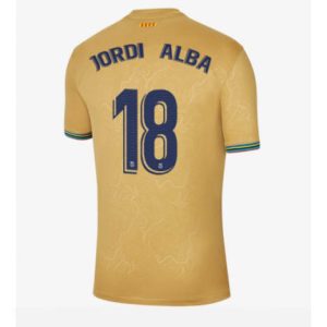 Barcelona Jordi Alba #18 Uit tenue Mensen 2022-23 Korte Mouw