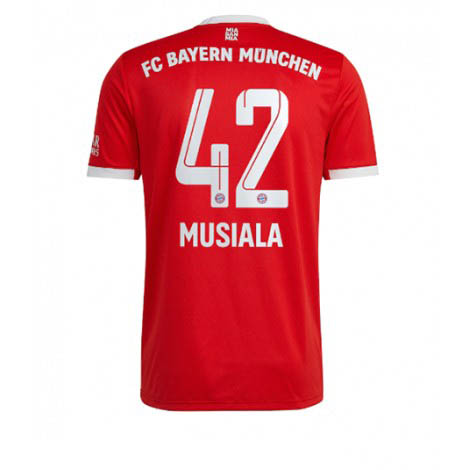 Bayern Munich Jamal Musiala #42 Thuis tenue Mensen 2022-23 Korte Mouw