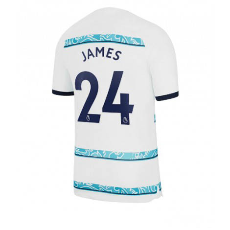 Chelsea Reece James #24 Uit tenue Mensen 2022-23 Korte Mouw