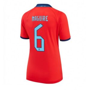 Dames Engeland Harry Maguire #6 Uit tenue WK 2022 Korte Mouw
