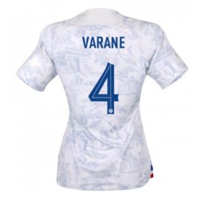 Dames Frankrijk Raphael Varane #4 Uit tenue Dames WK 2022 Korte Mouw