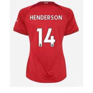 Dames Liverpool Jordan Henderson #14 Thuis tenue 2022-23 Korte Mouw