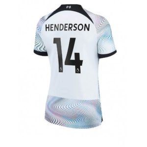 Dames Liverpool Jordan Henderson #14 Uit tenue 2022-23 Korte Mouw
