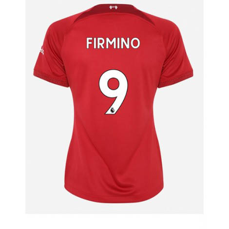 Dames Liverpool Roberto Firmino #9 Thuis tenue 2022-23 Korte Mouw
