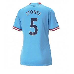 Dames Manchester City John Stones #5 Thuis tenue 2022-23 Korte Mouw
