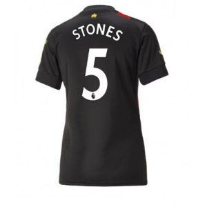 Dames Manchester City John Stones #5 Uit tenue 2022-23 Korte Mouw