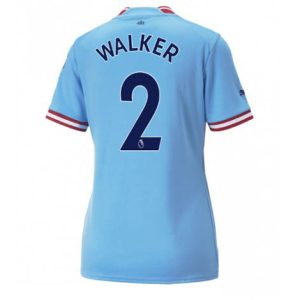 Dames Manchester City Kyle Walker #2 Thuis tenue 2022-23 Korte Mouw