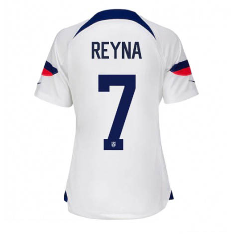 Dames Verenigde Staten Giovanni Reyna #7 Thuis tenue WK 2022 Korte Mouw