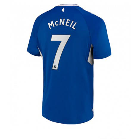 Everton Dwight McNeil #7 Thuis tenue Mensen 2022-23 Korte Mouw