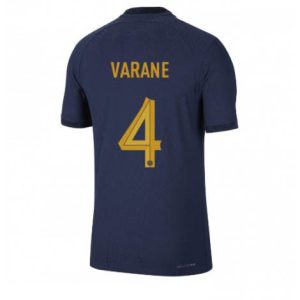 Frankrijk Raphael Varane #4 Thuis tenue Mensen WK 2022 Korte Mouw