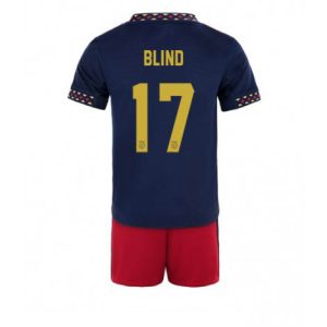 Kids Ajax Daley Blind #17 Uit tenue 2022-23 Korte Mouw (+ Korte broeken)