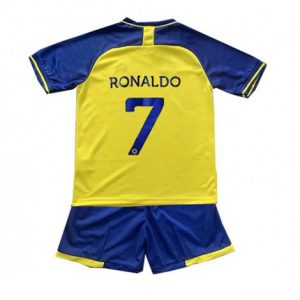 Kids Al-Nassr Cristiano Ronaldo #7 Thuis tenue 2023-24 Korte Mouw (+ Korte broeken)