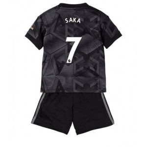 Kids Arsenal Bukayo Saka #7 Uit tenue 2022-23 Korte Mouw (+ Korte broeken)