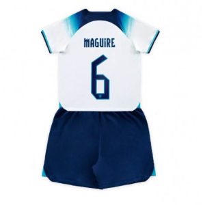 Kids Engeland Harry Maguire #6 Thuis tenue WK 2022 Korte Mouw (+ Korte broeken)