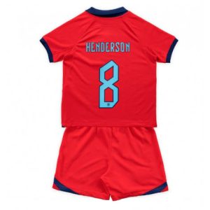 Kids Engeland Jordan Henderson #8 Uit tenue WK 2022 Korte Mouw (+ Korte broeken)