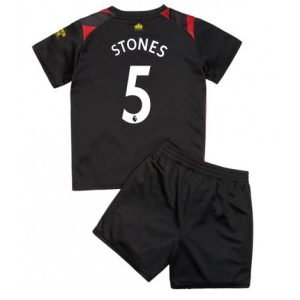 Kids Manchester City John Stones #5 Uit tenue 2022-23 Korte Mouw (+ Korte broeken)