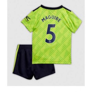 Kids Manchester United Harry Maguire #5 Derde tenue 2022-23 Korte Mouw (+ Korte broeken)