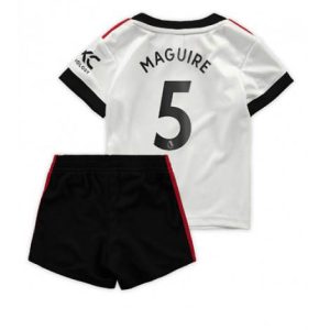 Kids Manchester United Harry Maguire #5 Uit tenue 2022-23 Korte Mouw (+ Korte broeken)