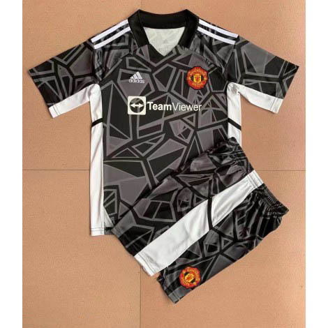 Kids Manchester United Keeper Derde tenue 2022-23 Korte Mouw (+ Korte broeken)