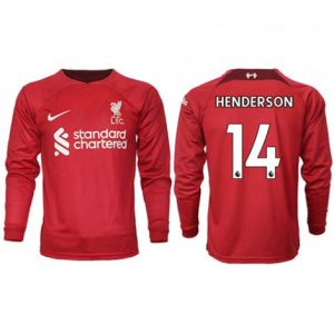 Liverpool Jordan Henderson #14 Thuis tenue Mensen 2022-23 Lange Mouw
