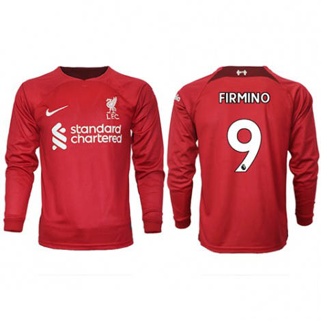 Liverpool Roberto Firmino #9 Thuis tenue Mensen 2022-23 Lange Mouw