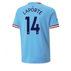 Manchester City Aymeric Laporte #14 Thuis tenue Mensen 2022-23 Korte Mouw