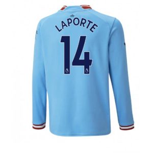 Manchester City Aymeric Laporte #14 Thuis tenue Mensen 2022-23 Lange Mouw