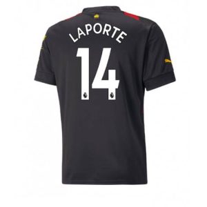 Manchester City Aymeric Laporte #14 Uit tenue Mensen 2022-23 Korte Mouw