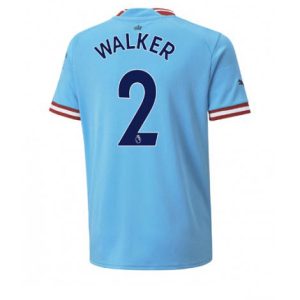 Manchester City Kyle Walker #2 Thuis tenue Mensen 2022-23 Korte Mouw