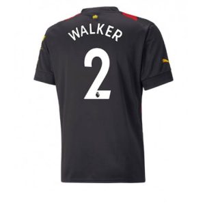 Manchester City Kyle Walker #2 Uit tenue Mensen 2022-23 Korte Mouw