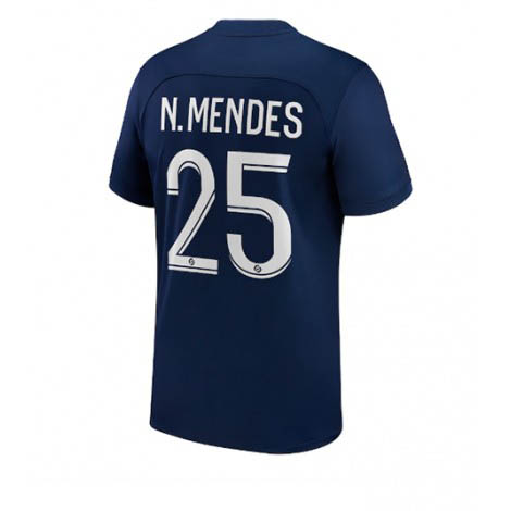 Paris Saint-Germain Nuno Mendes #25 Thuis tenue Mensen 2022-23 Korte Mouw