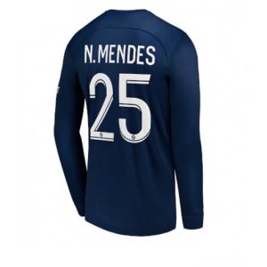 Paris Saint-Germain Nuno Mendes #25 Thuis tenue Mensen 2022-23 Lange Mouw