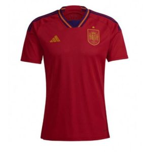 Spanje Thuis tenue Mensen WK 2022 Korte Mouw