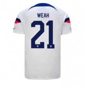 Verenigde Staten Timothy Weah #21 Thuis tenue Mensen WK 2022 Korte Mouw