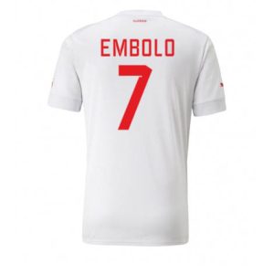 Zwitserland Breel Embolo #7 Uit tenue Mensen WK 2022 Korte Mouw
