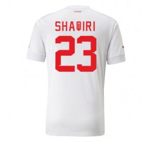 Zwitserland Xherdan Shaqiri #23 Uit tenue Mensen WK 2022 Korte Mouw