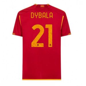 AS Roma Paulo Dybala #21 Thuis tenue Mensen 2023-24 Korte Mouw