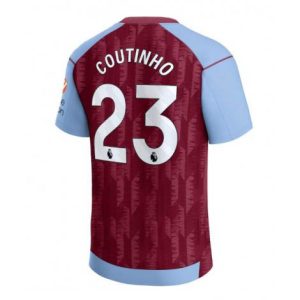 Aston Villa Philippe Coutinho #23 Thuis tenue Mensen 2023-24 Korte Mouw
