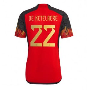 België Charles De Ketelaere #22 Thuis tenue Mensen WK 2022 Korte Mouw