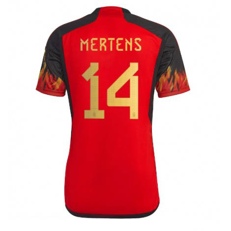 België Dries Mertens #14 Thuis tenue Mensen WK 2022 Korte Mouw