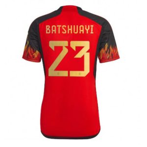 België Michy Batshuayi #23 Thuis tenue Mensen WK 2022 Korte Mouw