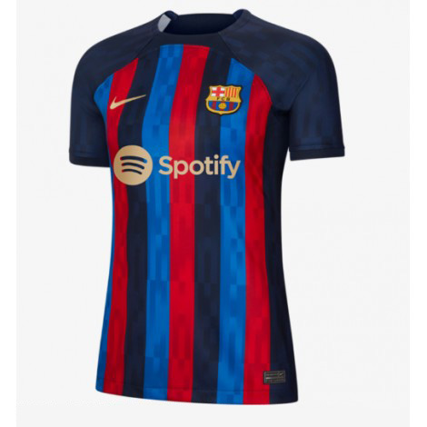 Dames Barcelona Jordi Alba #18 Thuis tenue 2022-23 Korte Mouw-1