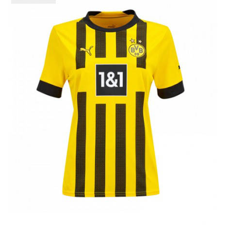 Dames Borussia Dortmund Thorgan Hazard #10 Thuis tenue 2022-23 Korte Mouw-1
