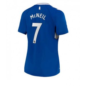 Dames Everton Dwight McNeil #7 Thuis tenue 2022-23 Korte Mouw