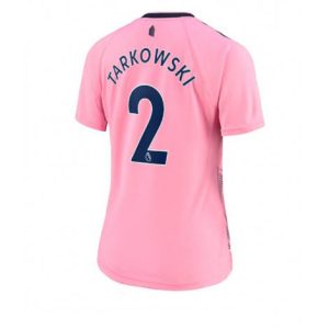 Dames Everton James Tarkowski #2 Uit tenue 2022-23 Korte Mouw