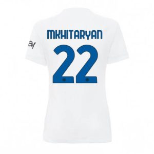 Dames Inter Milan Henrikh Mkhitaryan #22 Uit tenue 2023-24 Korte Mouw