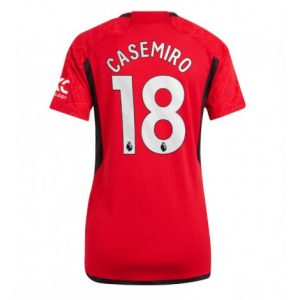 Dames Manchester United Casemiro #18 Thuis tenue 2023-24 Korte Mouw